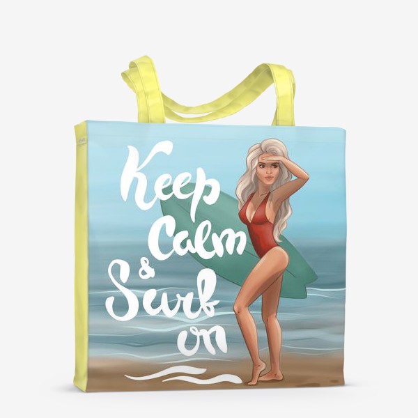 Сумка-шоппер «Keep calm and surf on»