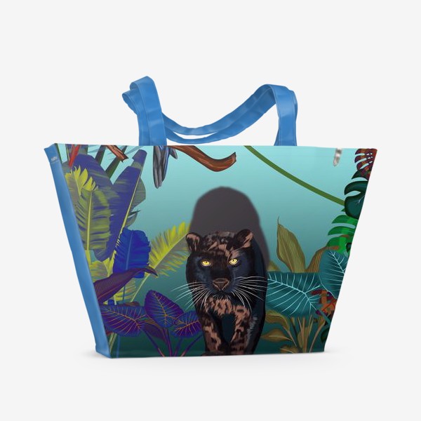 Пляжная сумка «Дикие джунгли зовут »