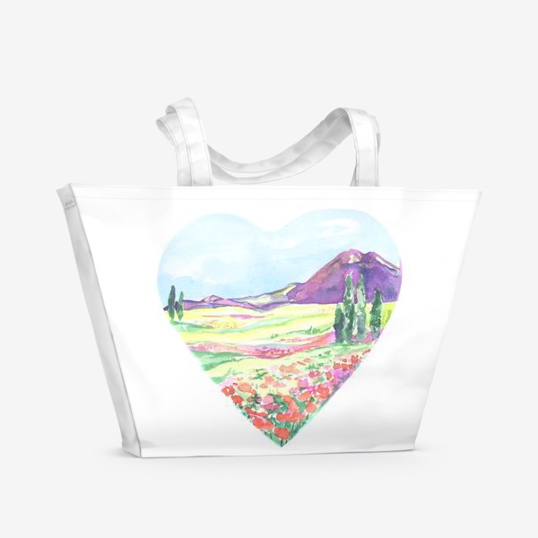 Пляжная сумка «природа в сердце»