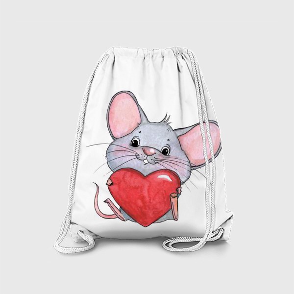 Рюкзак «мышонок с сердцем»