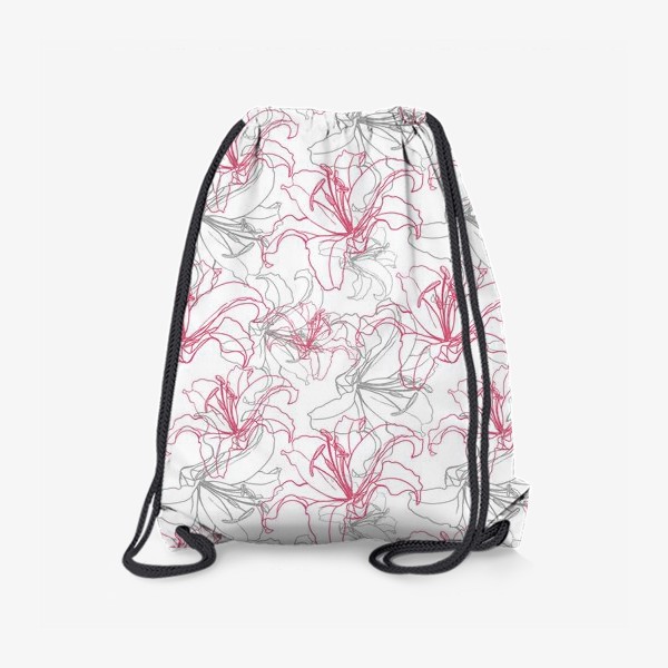 Рюкзак «Лилии розовые с тенью»