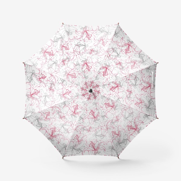 Зонт «Лилии розовые с тенью»