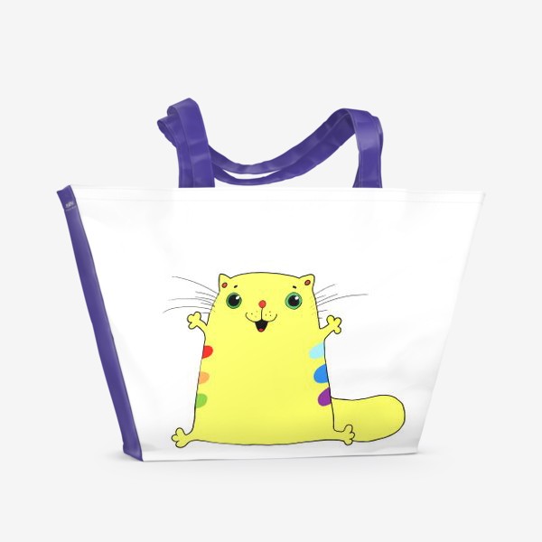 Пляжная сумка «кот желток»