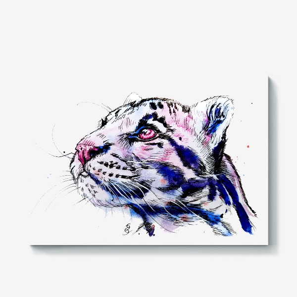 Холст «дымчатый леопард»