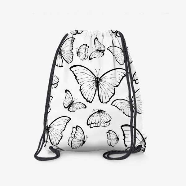 Рюкзак «Черно-белые бабочки»