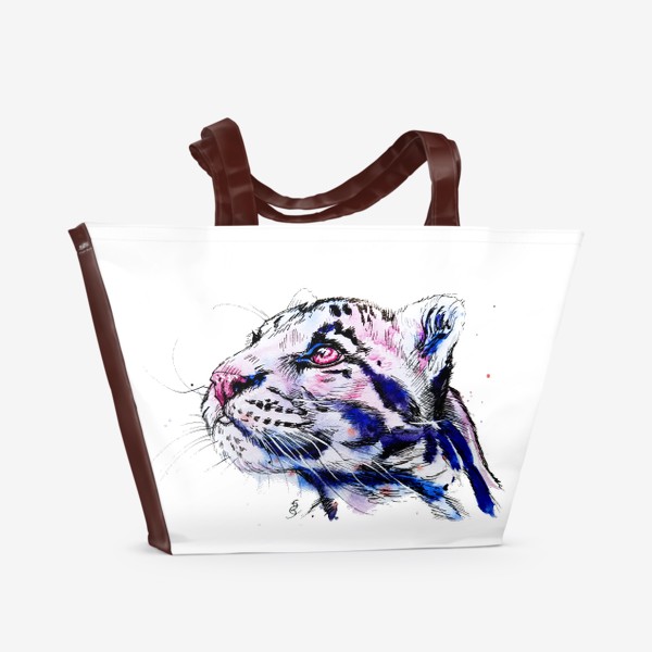 Пляжная сумка «дымчатый леопард»