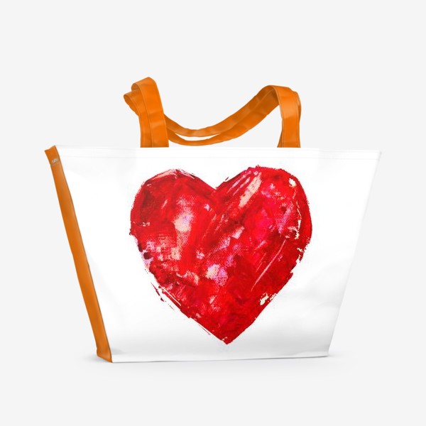 Пляжная сумка «масляное сердце»