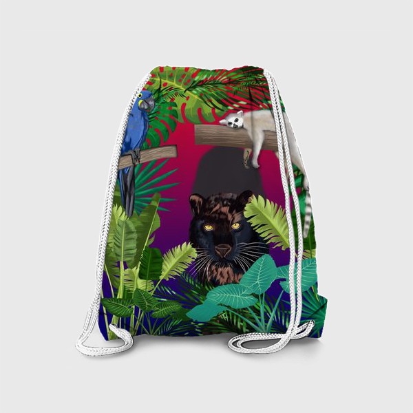 Рюкзак «Закат в джунглях »