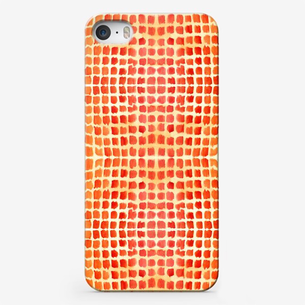 Чехол iPhone «Оранжевый узор»