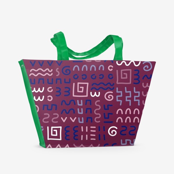 Пляжная сумка «Знаки, символы»