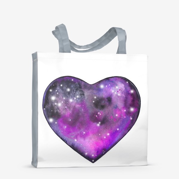 Сумка-шоппер «космос в сердце»