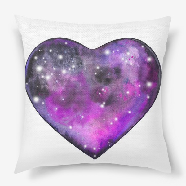 Подушка «космос в сердце»