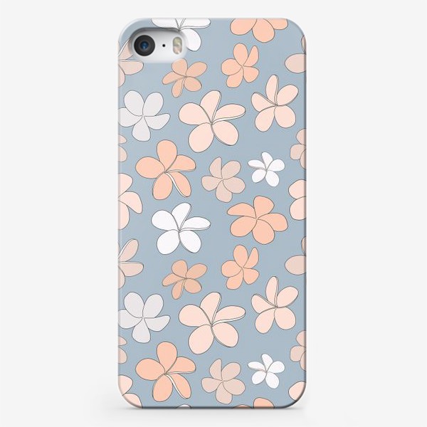 Чехол iPhone «Цветы разноцветные паттерн. »
