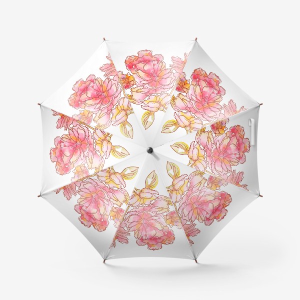 Зонт «Цветы розовые»