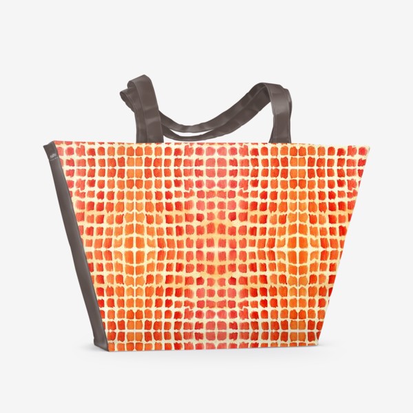Пляжная сумка &laquo;Оранжевый узор&raquo;