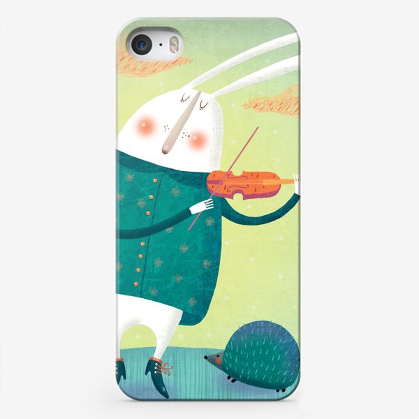 Чехол iPhone «Заяц и скрипка»