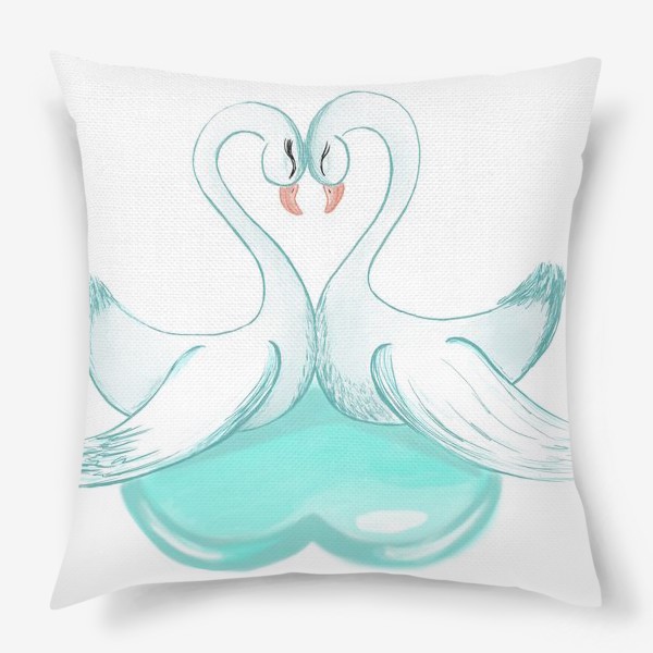 Подушка «Лебеди»