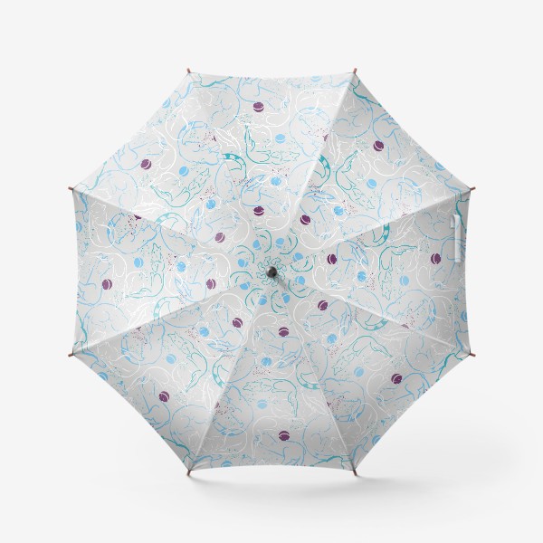 Зонт «Котовасия в светлом»