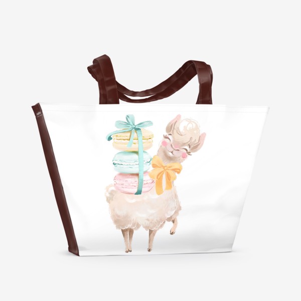 Пляжная сумка «Милая лама »