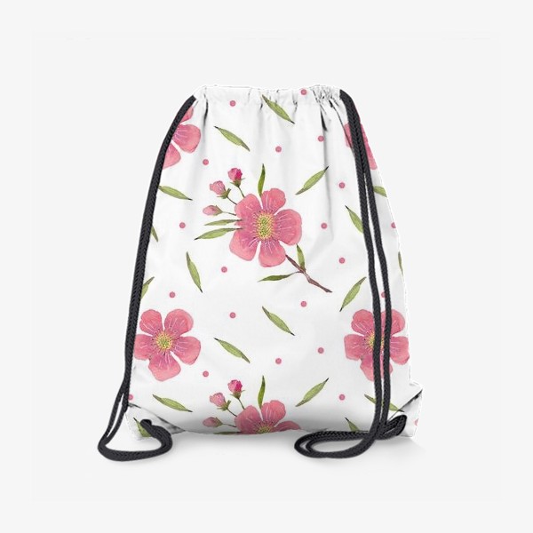 Рюкзак «Паттерн из акварельных цветов»