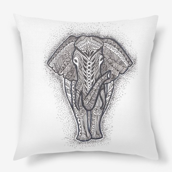 Подушка «Узорный слон»