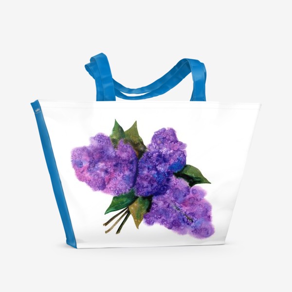 Пляжная сумка «Соцветия сирени»
