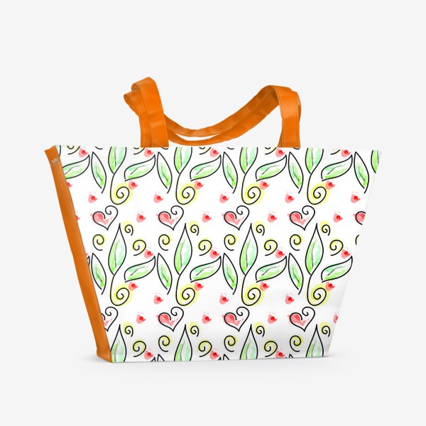 Пляжная сумка «Любовь в цветах»