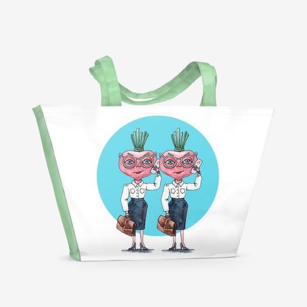 Пляжная сумка «редиски-близняшки»