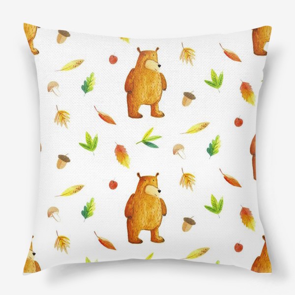 Подушка «Осенний медведь»
