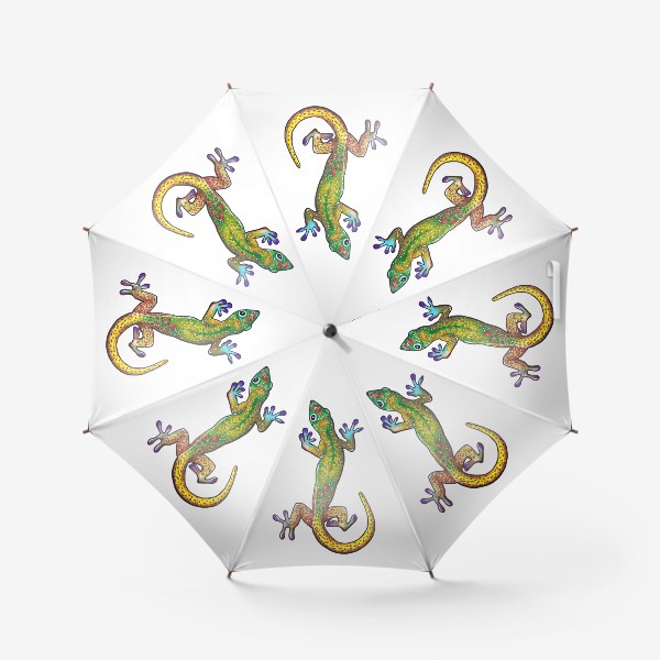 Зонт «Зеленый геккон»