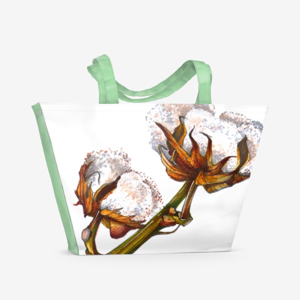 Пляжная сумка «Хлопок Растение Рисунок»