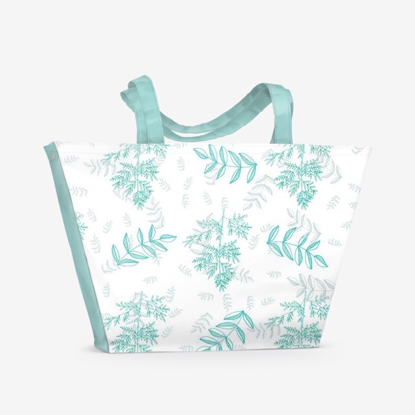 Пляжная сумка «Паттерн Листья»