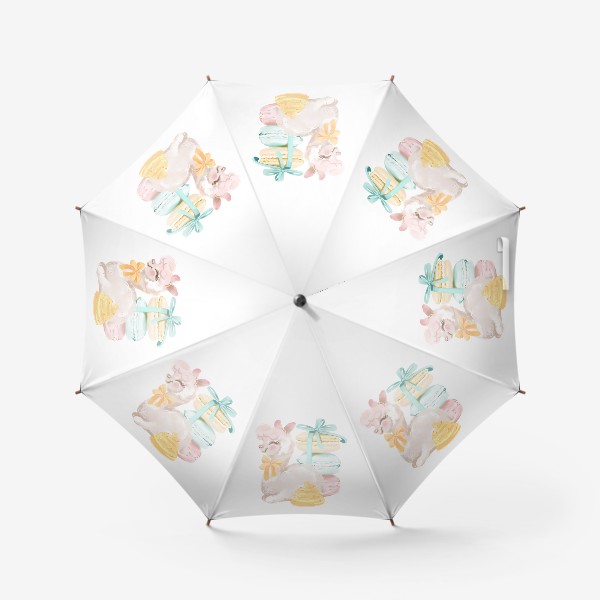 Зонт «Лама с бантом»