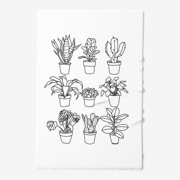 Полотенце «Домашние растения»
