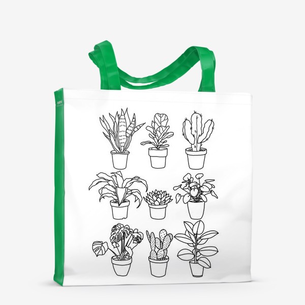 Сумка-шоппер «Домашние растения»