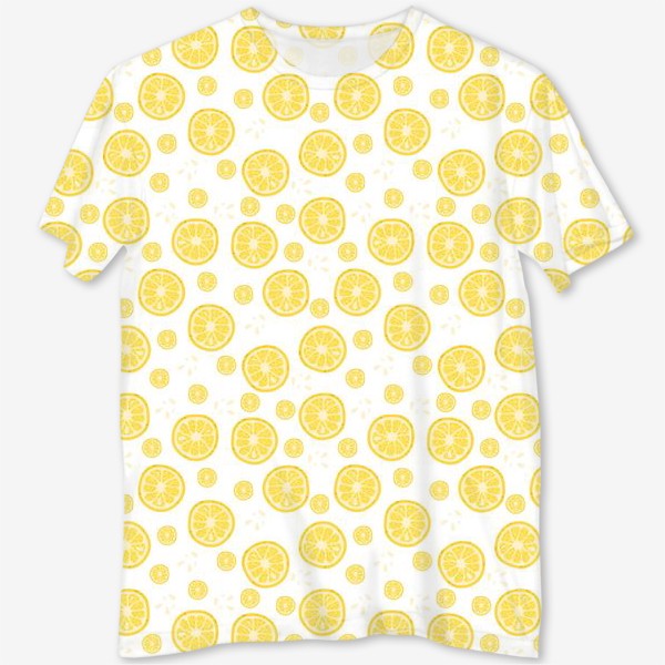 Футболка с полной запечаткой «fruit pattern with lemons»