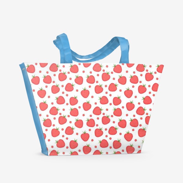 Пляжная сумка «pattern with strawberries»