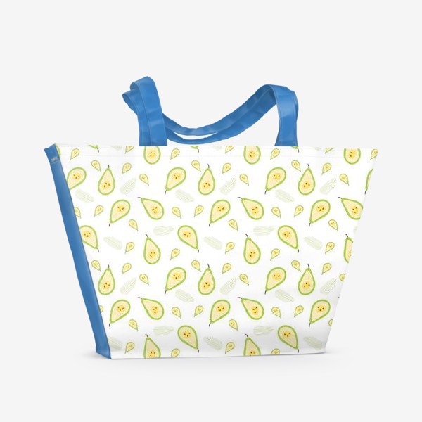 Пляжная сумка «pattern with pears»