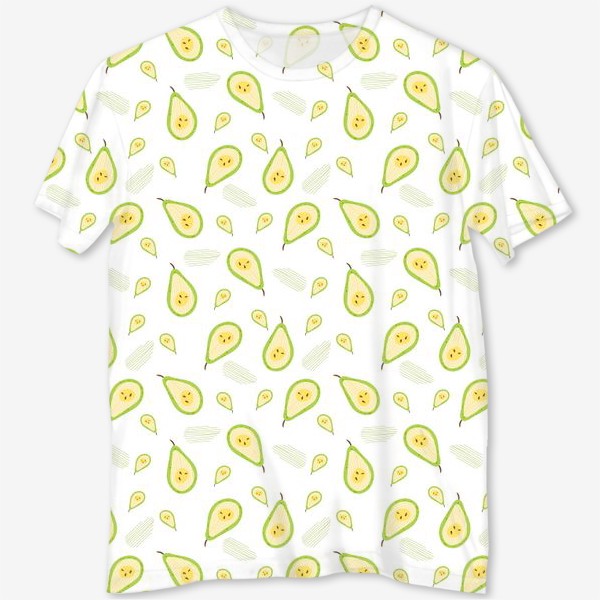 Футболка с полной запечаткой «pattern with pears»