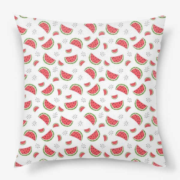 Подушка «pattern with watermelons»