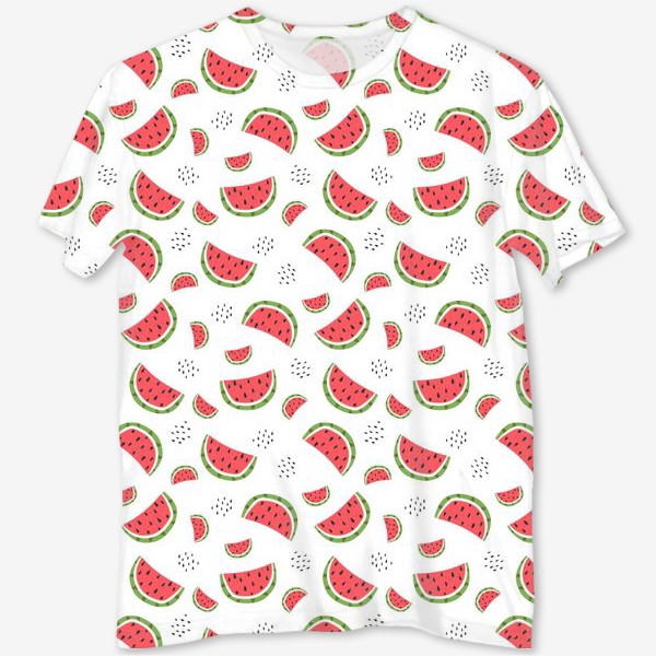 Футболка с полной запечаткой «pattern with watermelons»