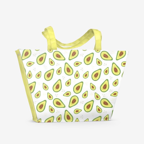 Пляжная сумка «pattern with avocados»