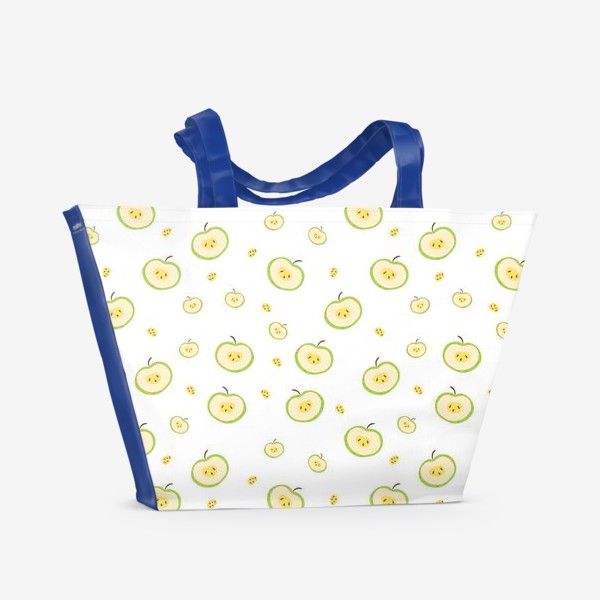 Пляжная сумка «pattern with apples»
