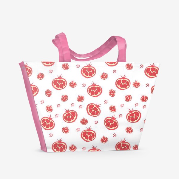 Пляжная сумка «pattern with pomegranate»
