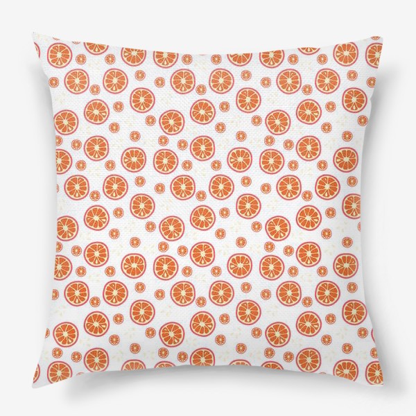 Подушка «pattern with oranges»