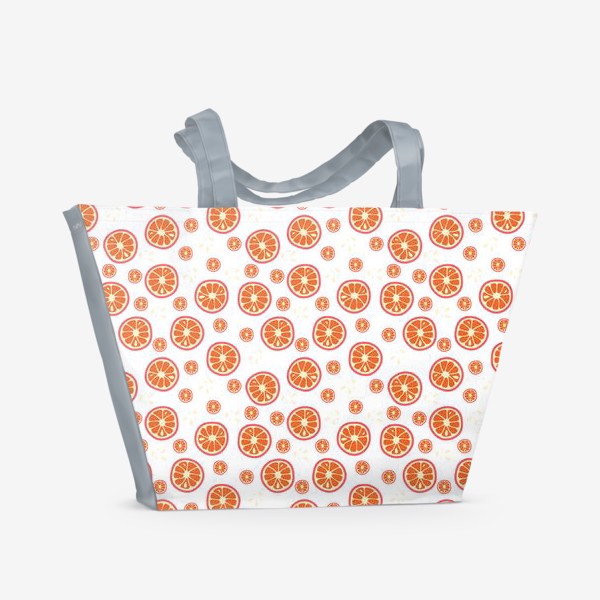 Пляжная сумка «pattern with oranges»