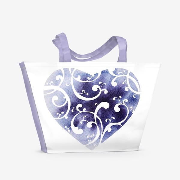Пляжная сумка «Чернильное сердце»