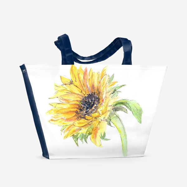Пляжная сумка «Желтый солнечный подсолнух»