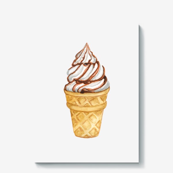 Холст «мороженое в стаканчике»