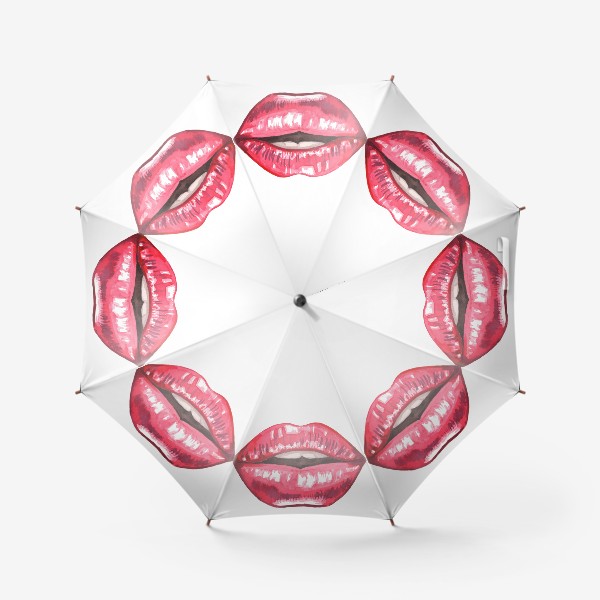 Зонт «Красные губы»